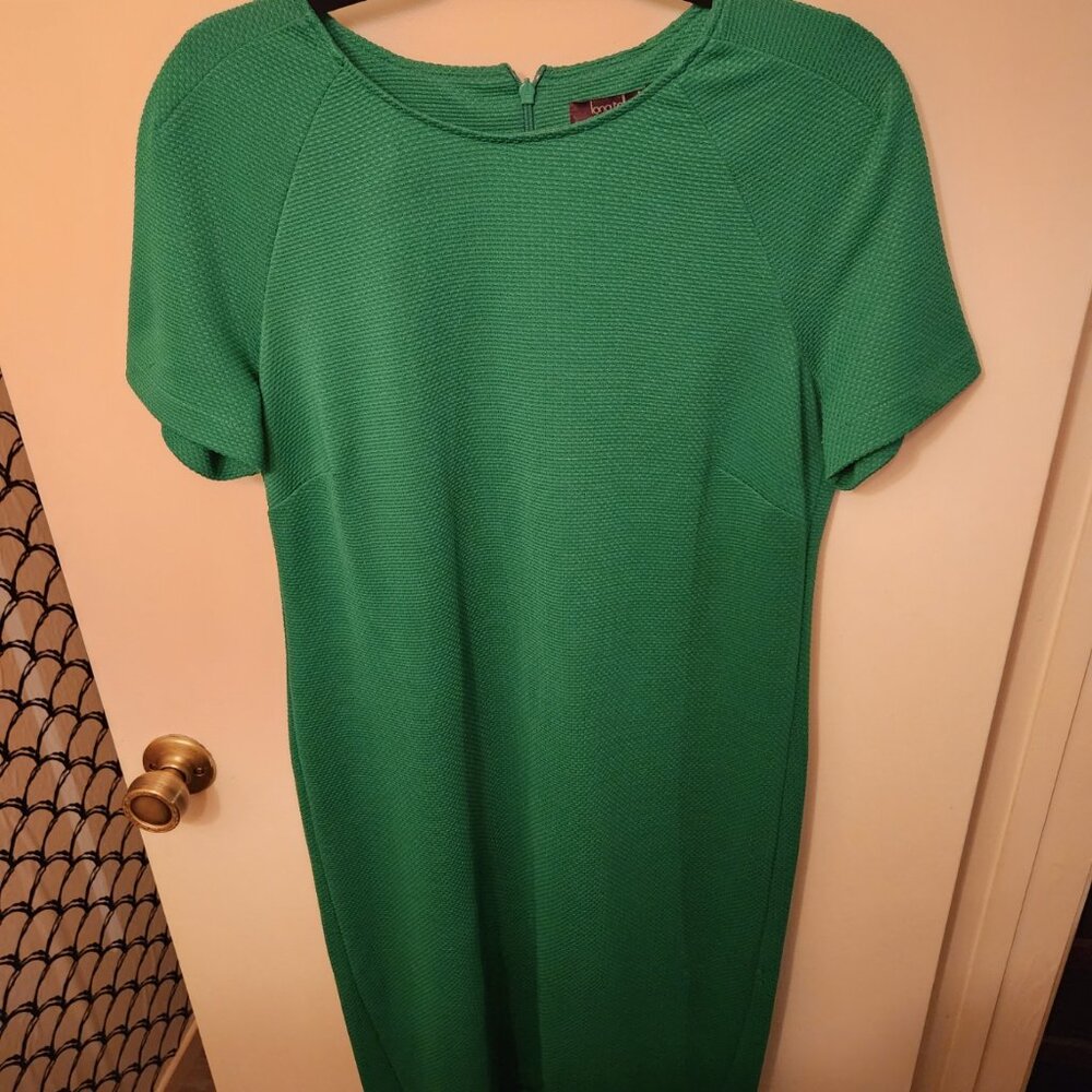 Long Tall Sally Emerald Green Sheath Dress - Size 10 Tall